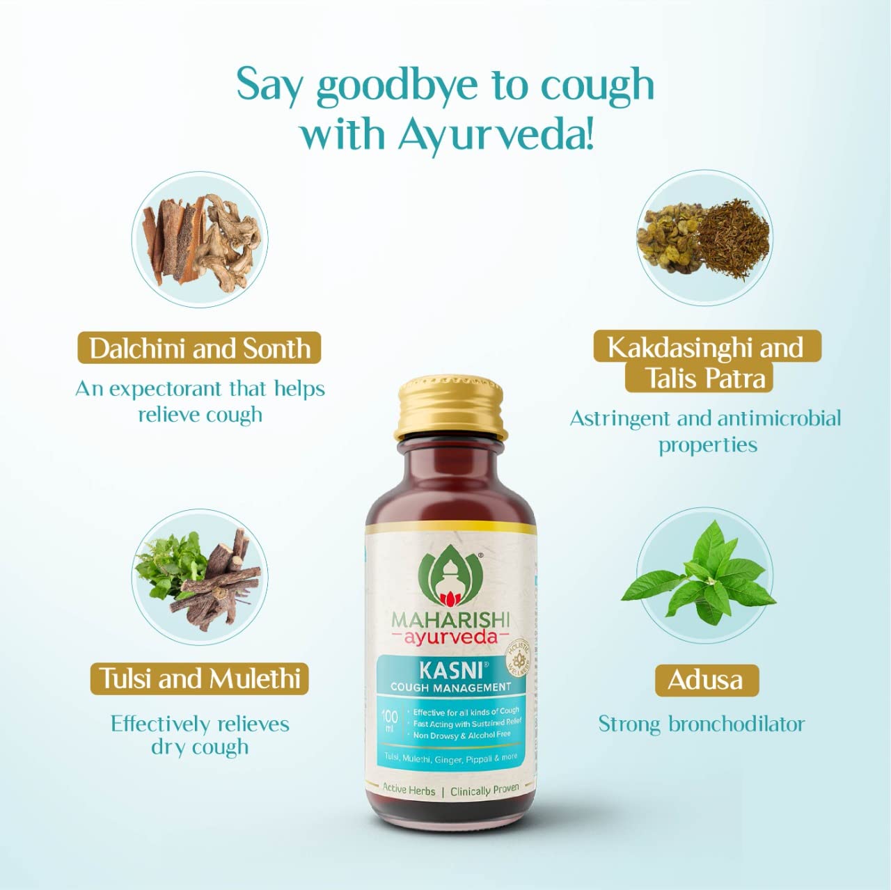 Maharishi Ayurveda Organic Ashwagandha | 100% Organic| General Wellness Tablets| Rejuvenates Mind & Body | Made with Pure Herbs | 120 Tablets (Pack of 2)