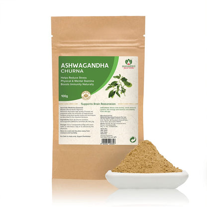 Maharishi Ayurveda Organic Ashwagandha | 100% Organic| General Wellness Tablets| Rejuvenates Mind & Body | Made with Pure Herbs | 120 Tablets (Pack of 2)