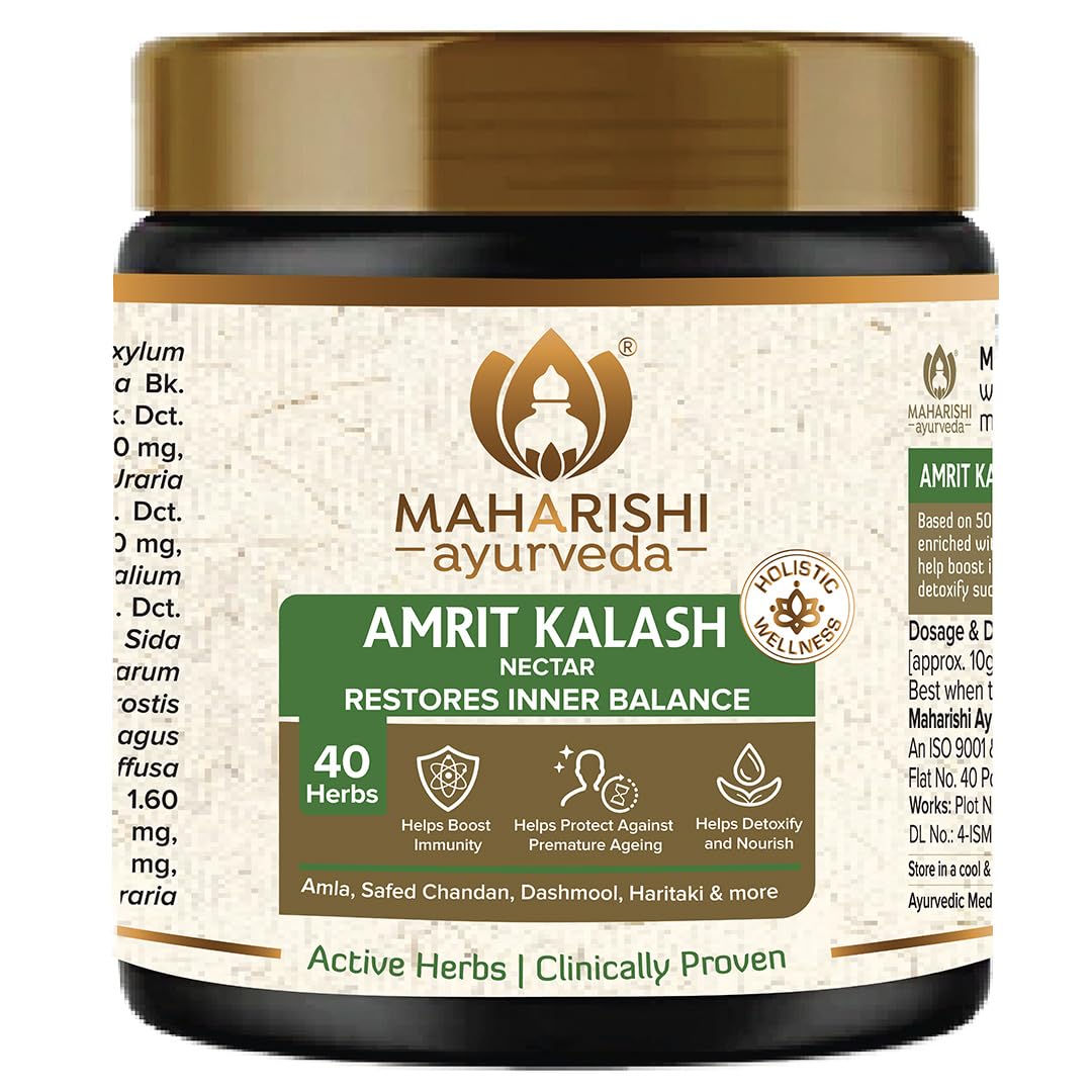 Maharishi Ayurveda Amrit Kalash | 600g Nectar + 60 Tablets | 30 Day Pack