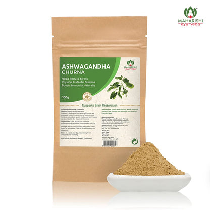 Maharishi Ayurveda Organic Ashwagandha | 100% Organic| General Wellness Tablets| Rejuvenates Mind & Body | Made with Pure Herbs | 120 Tablets (Pack of 2)