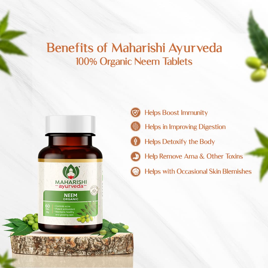 Maharishi Ayurveda Organic Ashwagandha | 100% Organic| General Wellness Tablets| Rejuvenates Mind & Body | Made with Pure Herbs | 120 Tablets (Pack of 2)
