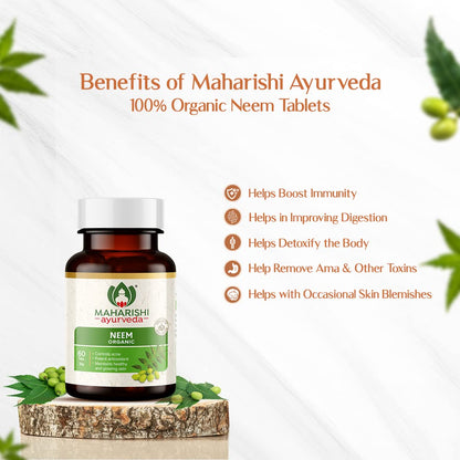 Maharishi Ayurveda Organic Ashwagandha | 100% Organic| General Wellness Tablets| Rejuvenates Mind & Body | Made with Pure Herbs | 120 Tablets (Pack of 2)