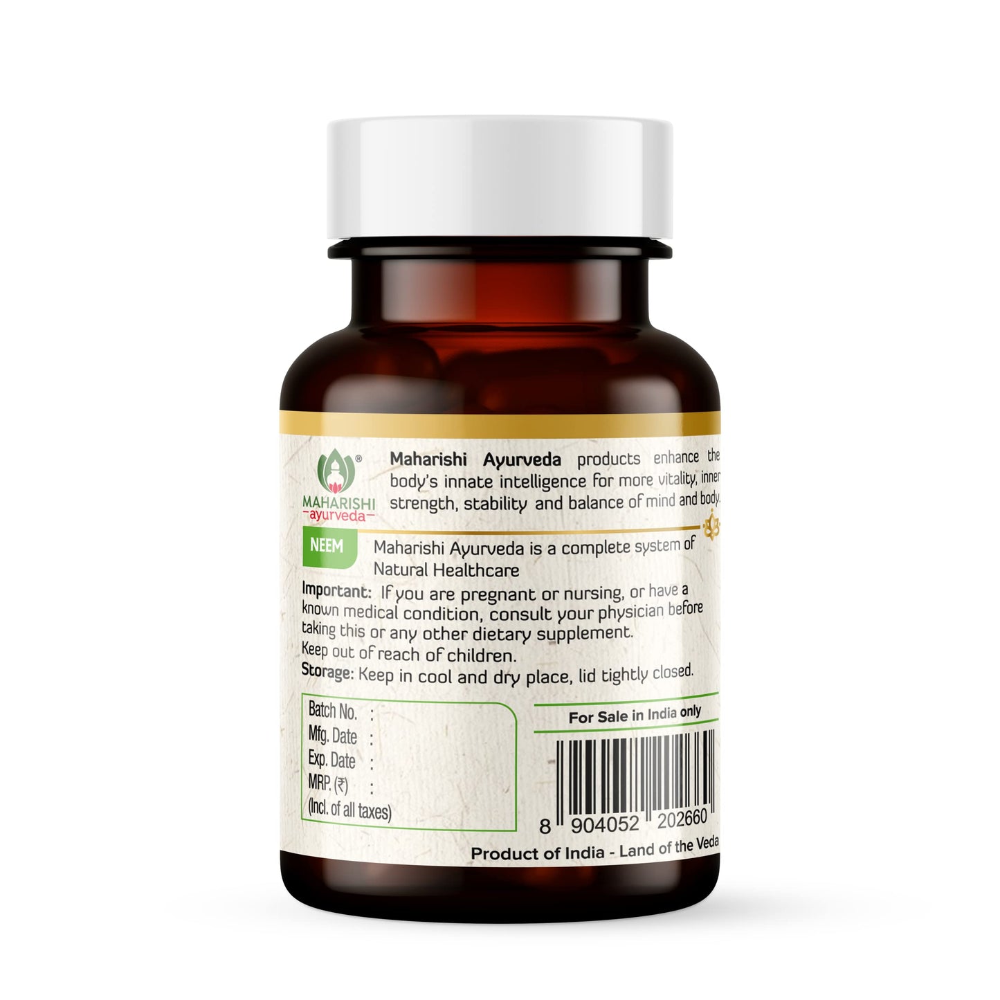 Maharishi Ayurveda Organic Ashwagandha | 100% Organic| General Wellness Tablets| Rejuvenates Mind & Body | Made with Pure Herbs | 120 Tablets (Pack of 2)